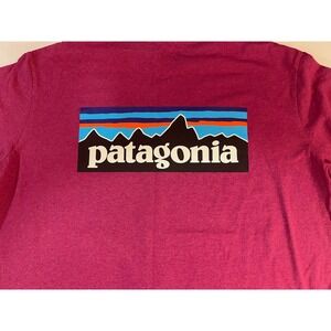 Patagonia Mens XL Responsibili-Tee Shirt Magenta Heather P-6 Logo Graphic Gorp